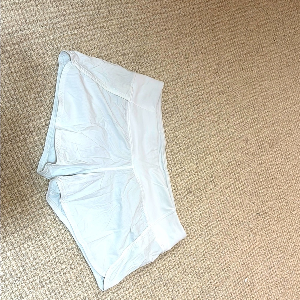 Women's White Lululemon shorts